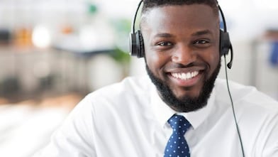 man on headset