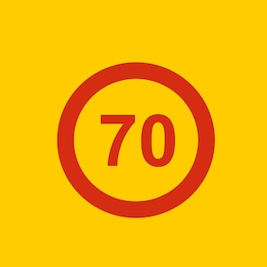 panneau de limitation de la vitesse