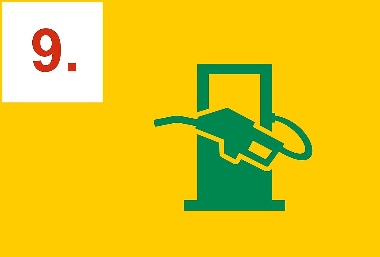 Pompe à essence avec pistolet