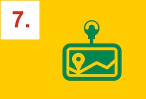 GPS indiquant un lieu sur la carte