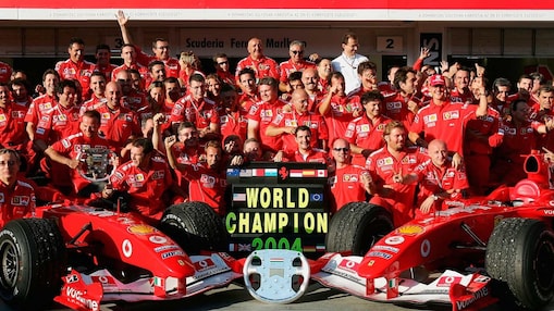 Scuderia Ferrari team in 2004