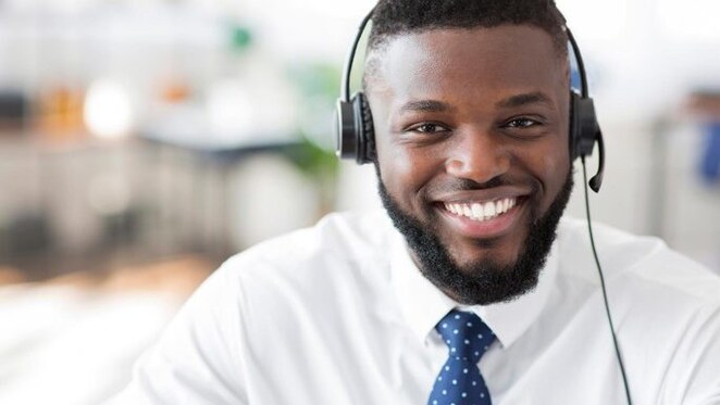 man on headset