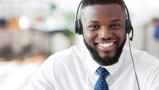 man on headset